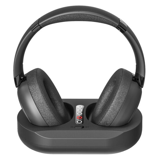 Dual-Mode 2.4G and Bluetooth Wireless TV Headphones with Receiver