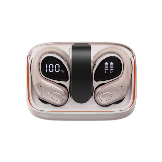 Waterproof Bluetooth 5.4 Ear-Hook Earbuds with LED Display and Noise Cancelling

