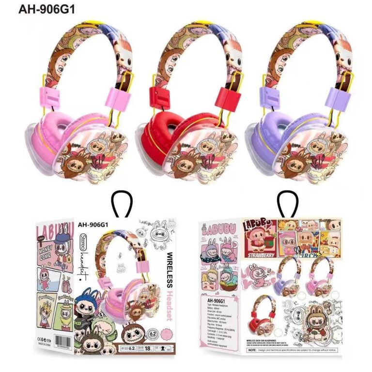 AH-906G1 Cartoon Bluetooth Headphones for Kids and Teens