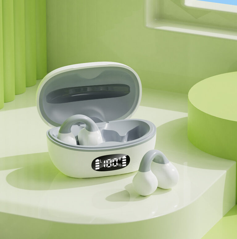 AX10 Clip-On Wireless Bluetooth Headset with Open-Ear Sports Design and Long Battery Life