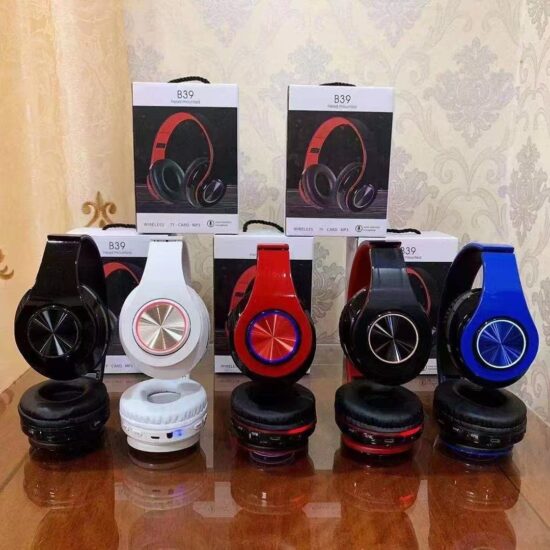 B39 Bluetooth Gaming Headphones with RGB Light, TF Card, and Mic for Phone and PC