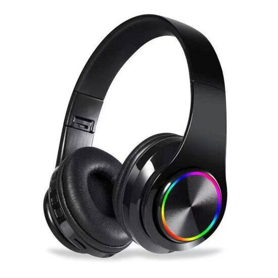 B39 Bluetooth Gaming Headphones with RGB Light, TF Card, and Mic for Phone and PC