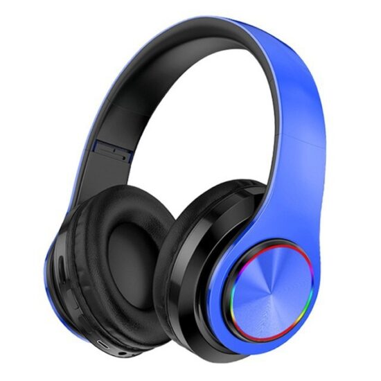 B39 Wireless RGB Bluetooth Headphones with Foldable Design, Deep Bass, and TF Card Support