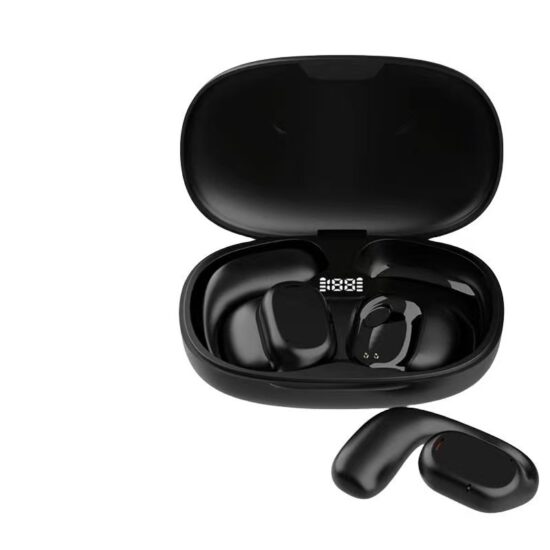 B66 True Wireless Bluetooth 5.3 Ear-Hook Earbuds with Long Battery and Noise Cancelling