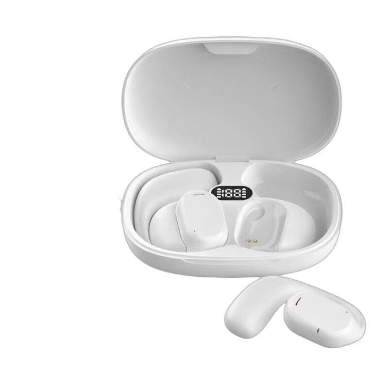 B66 True Wireless Bluetooth 5.3 Ear-Hook Earbuds with Long Battery and Noise Cancelling
