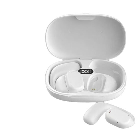 B66 True Wireless Bluetooth 5.3 Ear-Hook Earbuds with Long Battery and Noise Cancelling