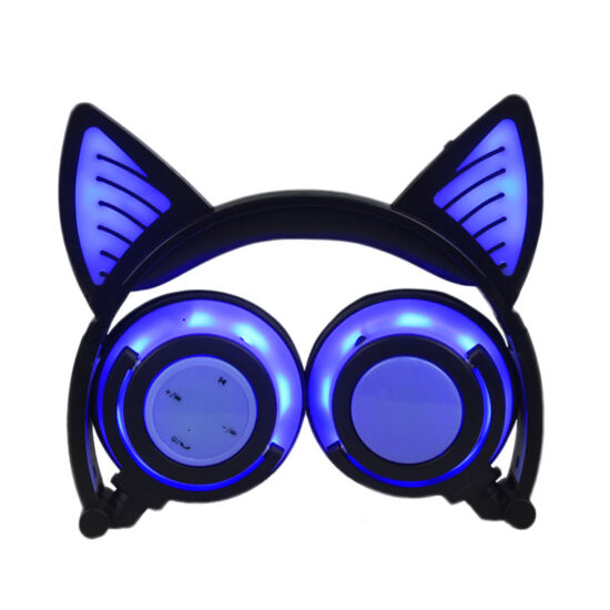  LED Cat Ear Wireless Bluetooth Headphones – Long Battery Music Headset for Dropshipping