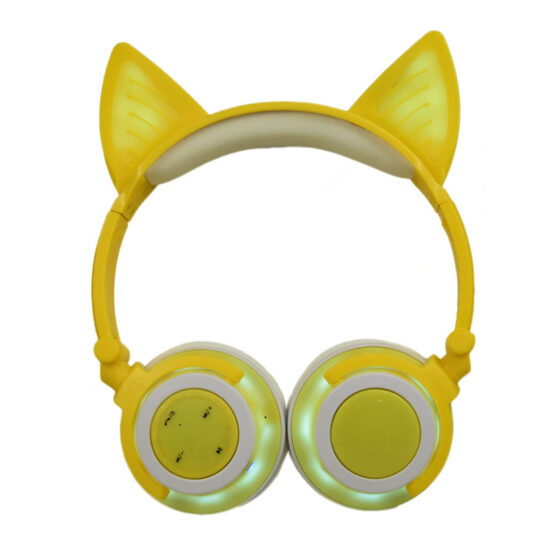  LED Cat Ear Wireless Bluetooth Headphones – Long Battery Music Headset for Dropshipping