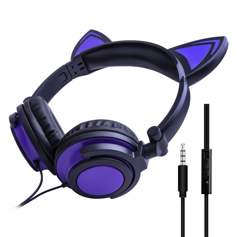 LED Cat Ear Wireless Bluetooth Headphones – Long Battery Music Headset for Dropshipping
