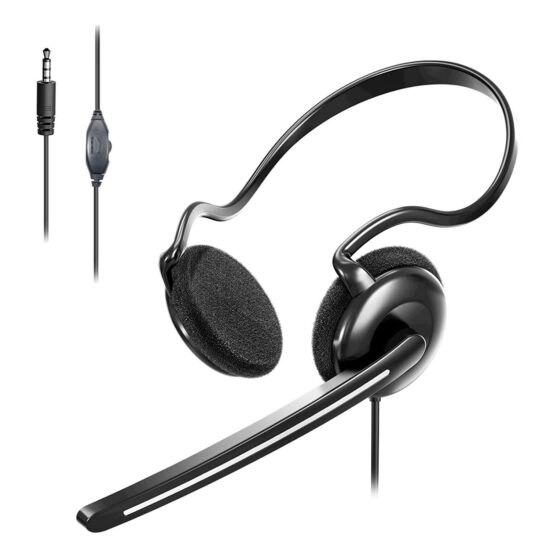 Factory Direct Lightweight Rear-Hook Type-C USB Wired Headset with Microphone for Computer Call Center, Gaming, and Conference Use