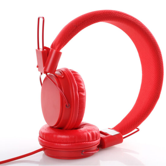 Colorful Foldable Wired Headphones with 3.5mm Jack and Microphone