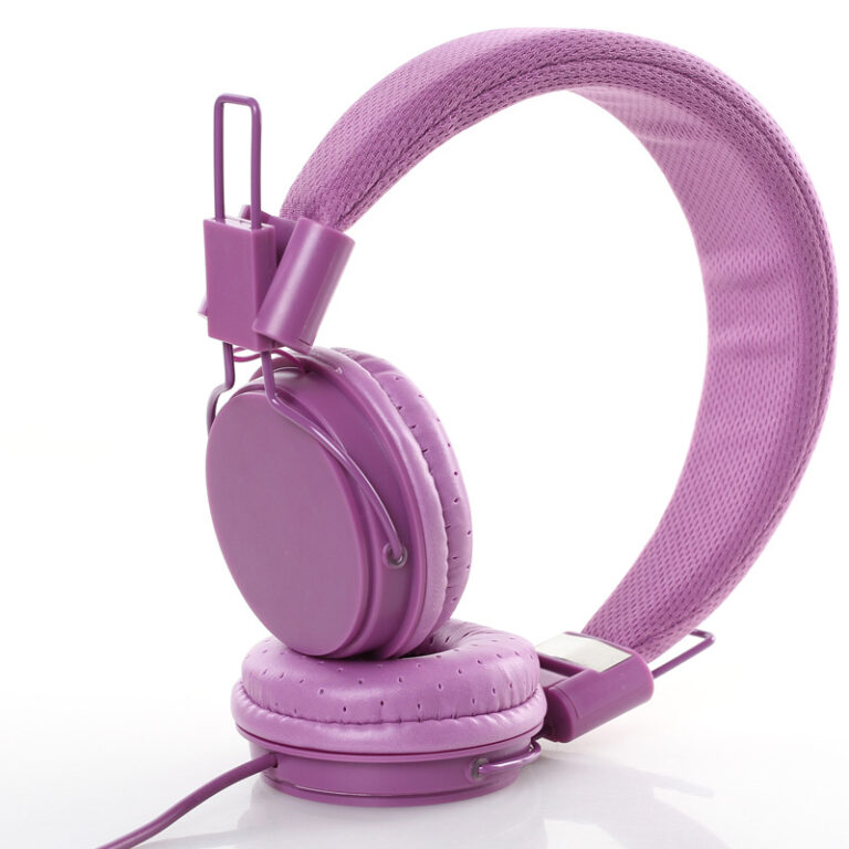 Colorful Foldable Wired Headphones with 3.5mm Jack and Microphone