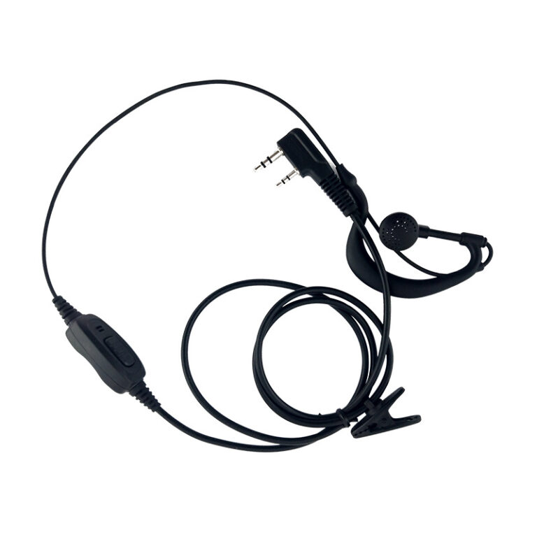 K-Type Walkie Talkie Earpiece with Microphone and Ear-Hook
