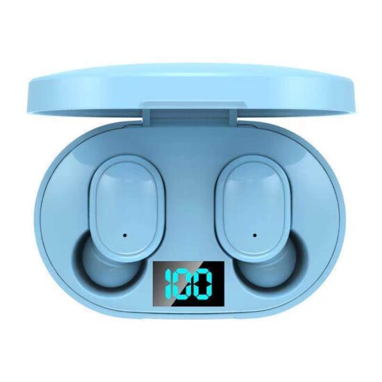 E6S Macaron In-Ear Wireless Bluetooth Earphones with LED Battery Display
