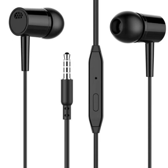 D21 Deep Bass Wired Earphones with Mic and 3.5mm Plug