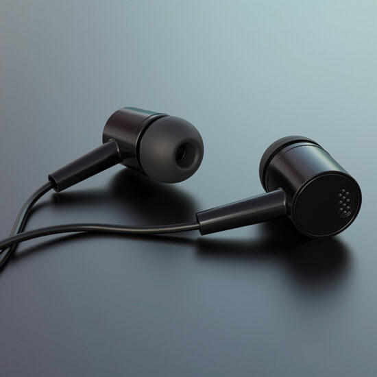 D21 Deep Bass Wired Earphones with Mic and 3.5mm Plug