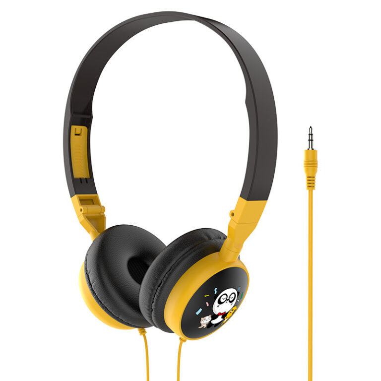 Foldable Wired Cartoon Headphones for Kids with Deep Bass