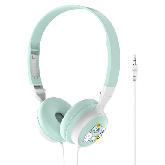 Foldable Wired Cartoon Headphones for Kids with Deep Bass