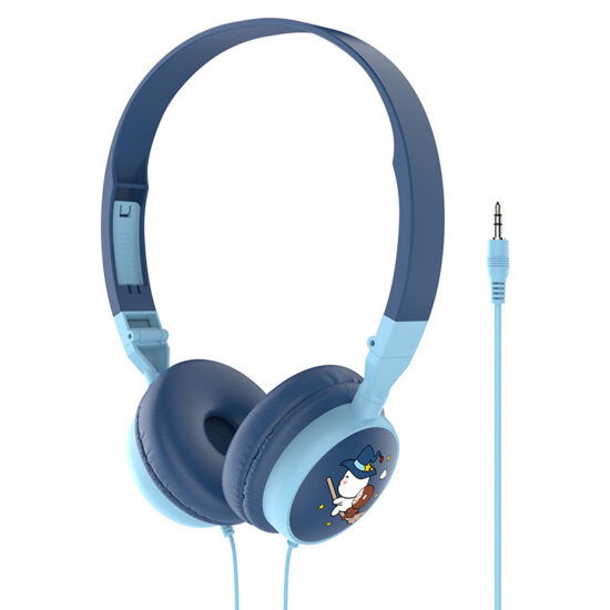 Foldable Wired Cartoon Headphones for Kids with Deep Bass
