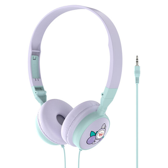 Foldable Wired Cartoon Headphones for Kids with Deep Bass