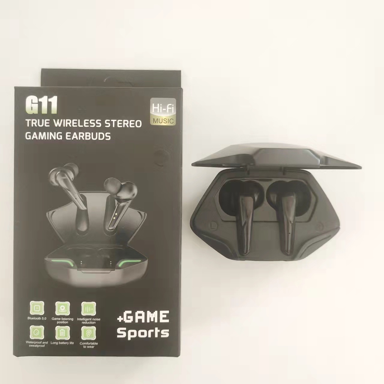 G11 Low Latency Gaming Bluetooth Earbuds with Private Mold Design