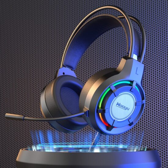 G18 USB Wired Gaming Headset with Microphone 7.1 Surround Sound Over-Ear PC Headphones for PUBG, FPS & E-sports