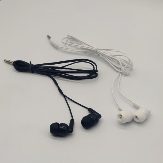 1428 Wired Dual Earbuds – Budget Airline/MP3/Hotel Headphones