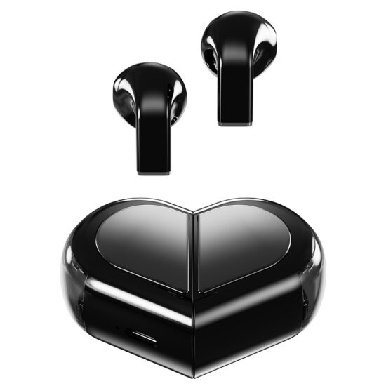 K520 Heart-Shaped TWS Wireless Bluetooth Earbuds with Compact Case