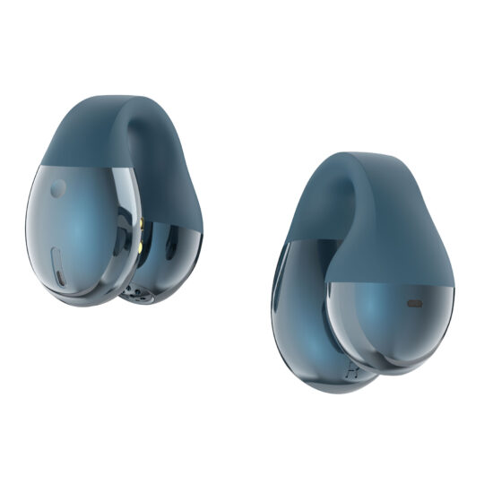 Luxury clip-on Bluetooth earbuds with Chinese design, secure fit, and mini wireless build