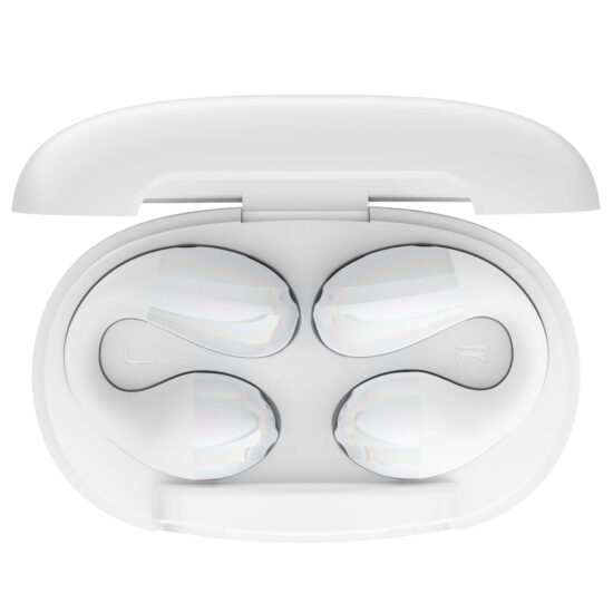 Luxury clip-on Bluetooth earbuds with Chinese design, secure fit, and mini wireless build