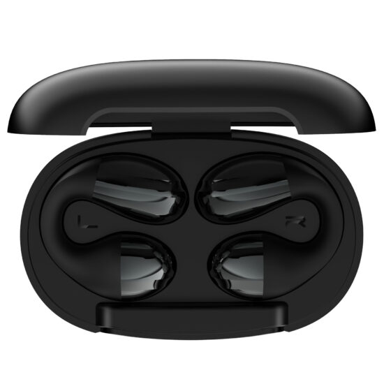 Luxury clip-on Bluetooth earbuds with Chinese design, secure fit, and mini wireless build