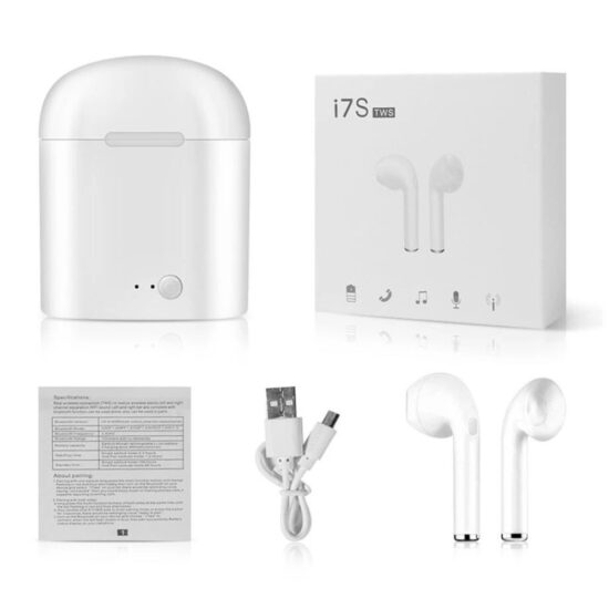 i7s Wireless Bluetooth Earbuds i9s/i12 TWS Stereo 5.0 Dual Ear Sport Earphones with Charging Case


