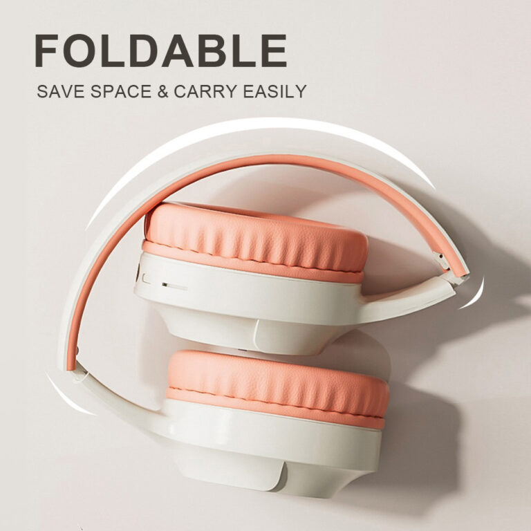 M9 Bluetooth Over-Ear Headphones with LED Lights and Mic