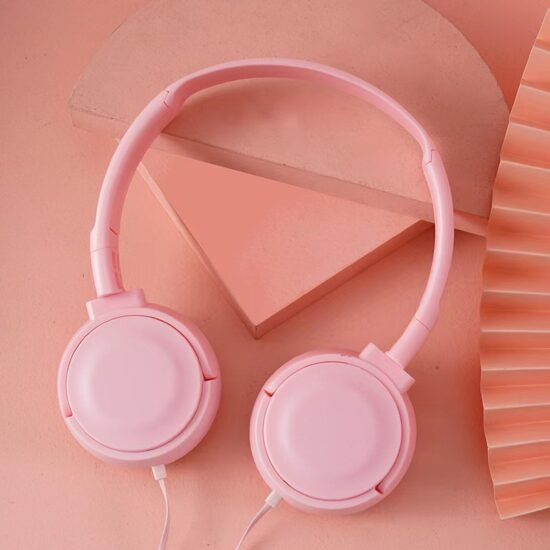 MZ-026 Wired Kids Headphones in Macaron Colors with Built-in Microphone – Comfortable Over-Ear Design for Learning and Entertainment