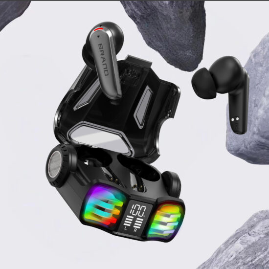 Wireless Bluetooth TWS earbuds with ANC and low latency for gaming