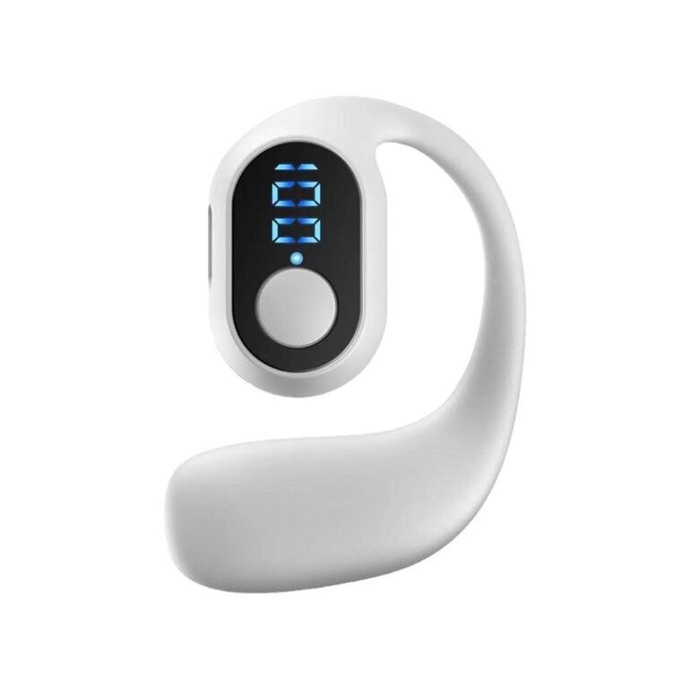 OWS Bone Conduction Wireless Bluetooth Earbuds with Noise Cancellation and Smart Display