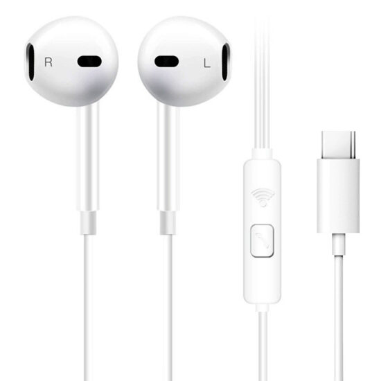 Original Wired Gaming Earphones with Mic – 3.5mm and Type-C, Semi In-Ear Design