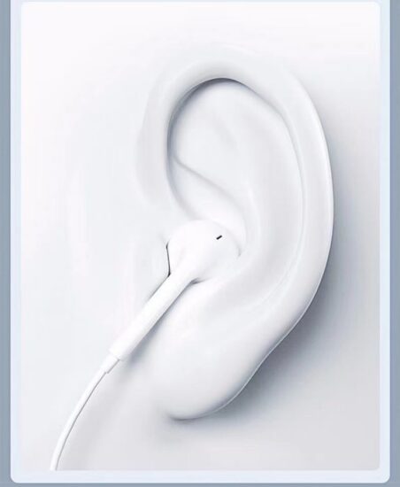 Original Wired Gaming Earphones with Mic – 3.5mm and Type-C, Semi In-Ear Design