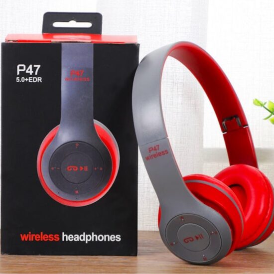  P47 Foldable Wireless Bluetooth Headphones with Deep Bass