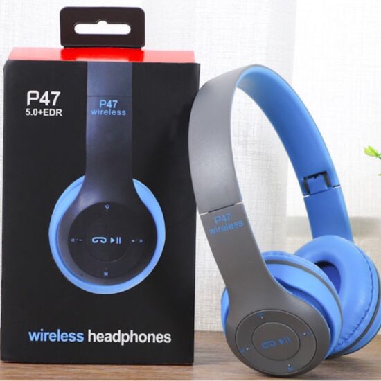  P47 Foldable Wireless Bluetooth Headphones with Deep Bass
