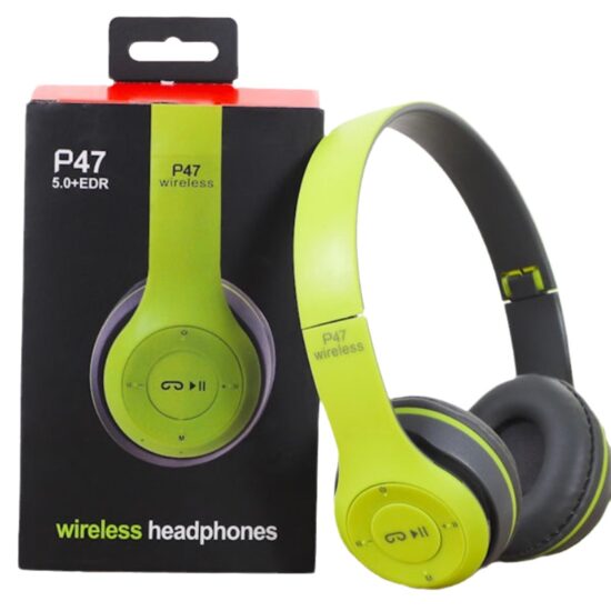  P47 Foldable Wireless Bluetooth Headphones with Deep Bass
