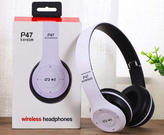  P47 Foldable Wireless Bluetooth Headphones with Deep Bass