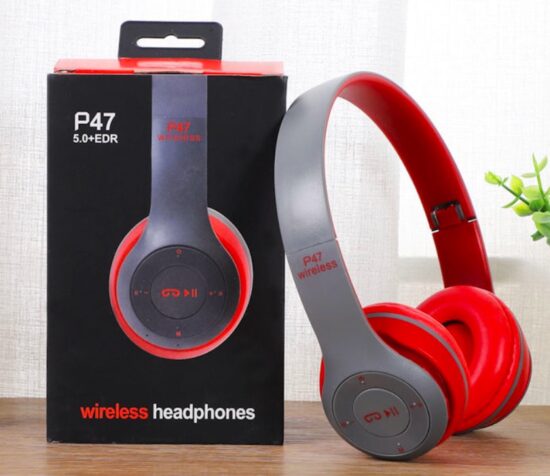  P47 Foldable Wireless Bluetooth Headphones with Deep Bass