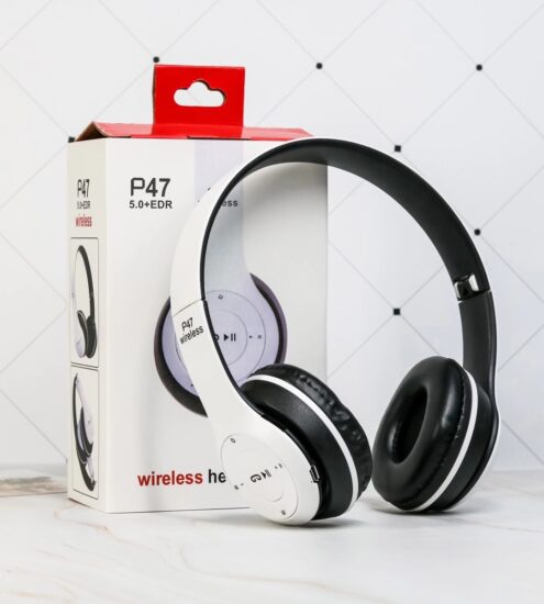 P47 Wireless Bluetooth Headphones Foldable Over-Ear with Microphone and TF Card Slot