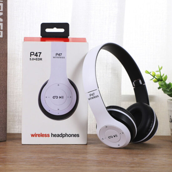 P47 Wireless Bluetooth Headphones Foldable Over-Ear with Microphone and TF Card Slot