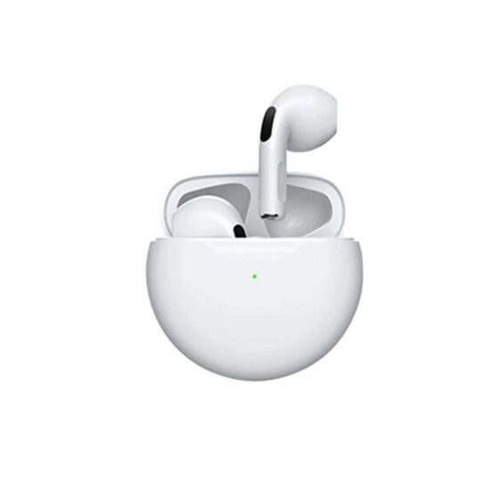 Pro6 TWS Wireless Bluetooth Earbuds with Long Battery and In-Ear Design