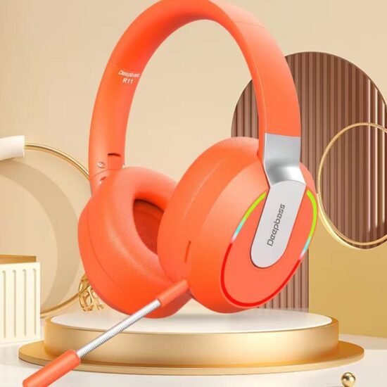 R11 Wireless & Wired Gaming Headset – LED Light, Low Latency, Private Mold, Bluetooth Over-Ear Headphones