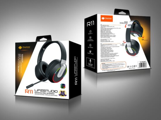 R11 Wireless & Wired Gaming Headset – LED Light, Low Latency, Private Mold, Bluetooth Over-Ear Headphones