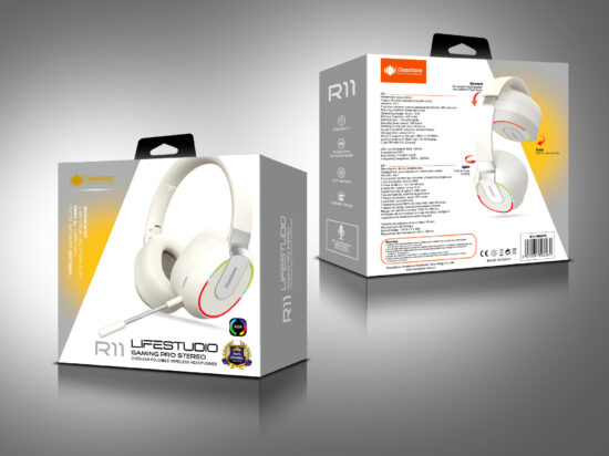 R11 Wireless & Wired Gaming Headset – LED Light, Low Latency, Private Mold, Bluetooth Over-Ear Headphones