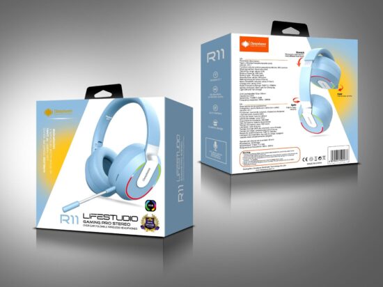 R11 Wireless & Wired Gaming Headset – LED Light, Low Latency, Private Mold, Bluetooth Over-Ear Headphones